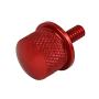 X AUTOHAUX 1/4-20 Thread Motorcycle Red Aluminum Alloy Rear Seat Bolt Screw for Harley Davidson Touring Sportster Softail Dyna 1996-2017 2pcs