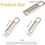Zipper Pull Replacement Metal Zipper Handle Mend Fixer Zipper Tab Repair for Shoes Luggage Suitcases Bag Jacket (8 PCS)