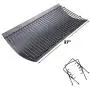 Uniflasy 27 Inches Ash Pan/Drip Pan for Chargriller 1224, 1324, 2121, 2222, 2727, 2828, 2929 Charcoal Grills, Charbroil 17302056 Grill Grates Replacement Part with 2pcs Fire Grate Hanger