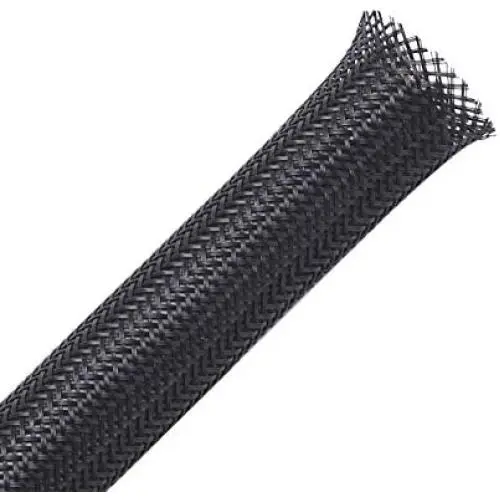 25ft - 1/2 inch PET Expandable Braided Sleeving – Black – Alex Tech braided cable sleeve 25ft - 1/2 inch PET Expandable Braided Sleeving – Black – Alex Tech braided cable sleeve