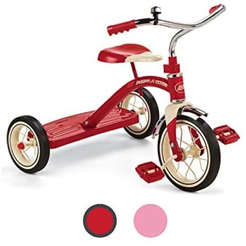 Radio Flyer Classic Red 10'' Tricycle for Toddlers ages 2-4 (34B)