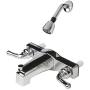 Laguna Brass 3310CP/4010CP Mobile Home Two Handle Non-Metallic 8'' Tub Shower Diverter with Shower Head/Arm/Flange Chrome Finish