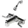 Laguna Brass 3310CP/4010CP Mobile Home Two Handle Non-Metallic 8'' Tub Shower Diverter with Shower Head/Arm/Flange Chrome Finish