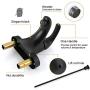 WOWOW Black Bathroom Faucet One Handle 4 inch Centerset Bathroom Faucets with Lift Rod Drain Assembly Sink Faucet Lavatory Faucet Matte Black Bathroom Faucets