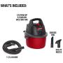 CRAFTSMAN CMXEVBE17250 2.5 gallon 1.75 Peak Hp Wet/Dry Vac, Portable Shop Vacuum with Attachments