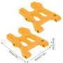 VGEBY RC Rear Suspension Bracket, Metal Rear Suspension Arm Upgrade Parts Accessory Fit for HSP 94122 1/10 RC Car Model (Orange) VGEBY RC Rear Suspension Bracket, Metal Rear Suspension Arm Upgrade Parts Accessory Fit for HSP 94122 1/10 RC Car Model (Orange)