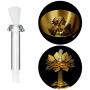 VOSAREA 20pcs Replacement Fiberglass Wicks Fiberglass Candle Wick Glass Tube Wick Holder Fiberglass Tiki Torch Wicks for Oil Lamps, 1.7in