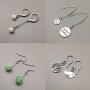 80pcs Stainless Steel Dangle Open V Shape Hoop Earrings Hooks Findings for DIY Jewellery Making Earrings Findings (10688)