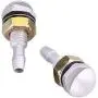 2pcs Windshield Washer Nozzle, Keenso Universal Car Auto Windshield Wiper Spray Jet Nozzle Replacement Kit(Silver)