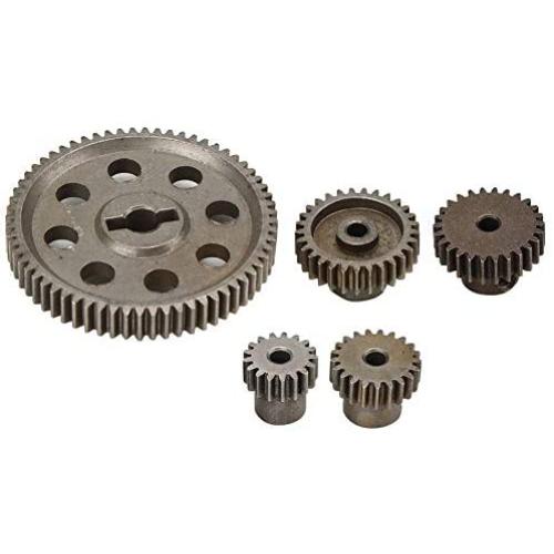 VGEBY RC Main Gear, 64T 17T 21T 26T 29T 1:10 Scale Remote Control Crawler Differential Main Metal Spur Gear RC Motor Gear Part Accessory for HSP Brontosaurus 1/10 Truck