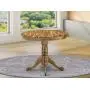 East West Furniture ANT-ANA-TP Antique Dining Table Made of Acacia offering Wood Texture, 36 Inch Round, Neutral Finish East West Furniture ANT-ANA-TP Antique Dining Table Made of Acacia offering Wood Texture, 36 Inch Round, Neutral Finish
