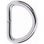 Metal D Rings Buckle Nickel Plated 1'' Inside Diameter Heavy Duty Wire Thickness 4 mm Pack of 20