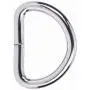 Metal D Rings Buckle Nickel Plated 1'' Inside Diameter Heavy Duty Wire Thickness 4 mm Pack of 20 Metal D Rings Buckle Nickel Plated 1'' Inside Diameter Heavy Duty Wire Thickness 4 mm Pack of 20