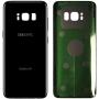 CELL4LESS Replacement Back Glass Cover Back Battery Door w/Pre-Installed Adhesive Samsung Galaxy S8 OEM - All Models G950 All Carriers- 2 Logo - OEM Replacement (Midnight Black)