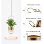 Hoobbii Hanging Planter-Metal Plant Hanger, Simple Modern Planter, Hanging Planters for Indoor Plants, Home Decoration Hanging Flower Pot