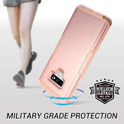 YOUMAKER Case for Galaxy Note 9, Full Body Heavy Duty Protection with Built-in Screen Protector Shockproof Rugged Cover for Samsung Galaxy Note 9 (2018) 6.4 Inch - Rose Gold/Pink