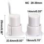 uxcell N.C. Recessed Wired Security Window Door Contact Sensor Alarm Magnetic Reed Switch White RC-36 10pcs