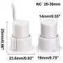 uxcell N.C. Recessed Wired Security Window Door Contact Sensor Alarm Magnetic Reed Switch White RC-36 10pcs