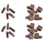 Trycooling 20Pcs Metal Zipper Latch Slider Retainer Insertion Pin Easy for Zipper Repair Zipper Repair Kit (#5) (Bronze)