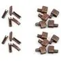 Trycooling 20Pcs Metal Zipper Latch Slider Retainer Insertion Pin Easy for Zipper Repair Zipper Repair Kit (#5) (Bronze) Trycooling 20Pcs Metal Zipper Latch Slider Retainer Insertion Pin Easy for Zipper Repair Zipper Repair Kit (#5) (Bronze)