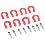 sjlerst 1:10 RC Lock Catch, Portable RC Tow Shackle, Red Aluminum Metal for RC Climbing Crawler Car Accessory Parts