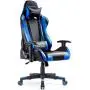 Gtracing Gaming Chair Racing Office Computer Ergonomic Video Game Chair Backrest and Seat Height Adjustable Swivel Recliner with Headrest and Lumbar Pillow Esports Chair (Blue)