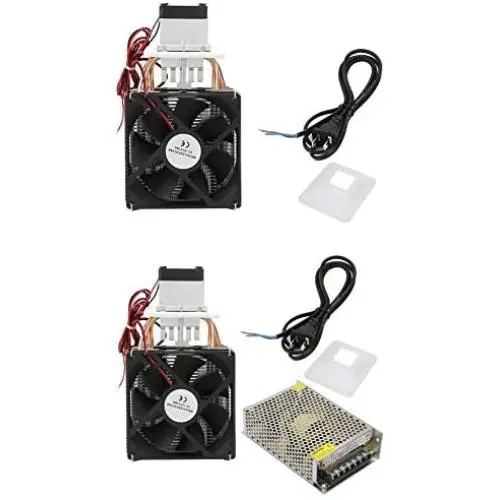 DC 12V 5A Semiconductor Refrigerator Thermoelectric Cooler Thermoelectric Peltier DIY Mini Fridge with Fan(#2:Cooler+Power Supply) DC 12V 5A Semiconductor Refrigerator Thermoelectric Cooler Thermoelectric Peltier DIY Mini Fridge with Fan(#2:Cooler+Power Supply)