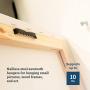 Sawtooth Picture Hangers - 100 Pack - Black Sawtooth Picture Hangers No Nail - 1 3/4 Inch Sawtooth Hangers
