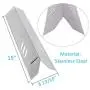 BBQration 15'' SSN159A Stainless Steel Heat Shields Plates Replacement Parts for Backyard BY13-101-001-13, BY16-101-003-01, Dyna-Glo DGF510SBP, Uniflame GBC1059WB, Better Homes & Gardens and More
