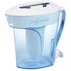 ZeroWater ZP-010, 10 Cup Water Filter Pitcher with Water Quality Meter