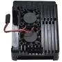 Treedix Metal Aluminium Alloy Armor Case Pi 4 Case, with Dual Cooling Fan Heatsink Compatible with Raspberry Pi 4 Model/Pi 4B (Black) Treedix Metal Aluminium Alloy Armor Case Pi 4 Case, with Dual Cooling Fan Heatsink Compatible with Raspberry Pi 4 Model/Pi 4B (Black)
