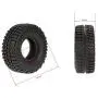 LAFEINA 4PCS 100mm 1.9 Inch Rubber Tires with Metal Beadlock Wheel Rim for 1:10 RC Crawler Axial SCX10 Tamiya CC01 D90 D110 RC Car Parts LAFEINA 4PCS 100mm 1.9 Inch Rubber Tires with Metal Beadlock Wheel Rim for 1:10 RC Crawler Axial SCX10 Tamiya CC01 D90 D110 RC Car Parts