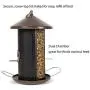 Cottage Garden Hanging 12 inch Cherry Woodgrain Finish Heavy Duty Mesh Metal 3 Lb. Bird Feeder