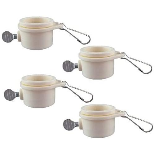 yueton 4pcs Metal Plug Rotating Flag Mounting Rings Fasteners for 0.88 to 1.06 Inch Flagpole