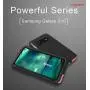 GFU Tempered Glass Samsung Galaxy S10 Case, Full Body Shockproof Hard Protection Cover for Samsung Galaxy S10 TPU Silicone Bumper Anti-Scratch Heavy Duty Armor Metal (Black, S10(6.1''))