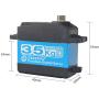DS3235 35KG 270 Degree Coreless Digital RC Motor Servo, Miuezuth Stainless Steel & Aluminum Metal Gear – High Speed High Efficiency High Torque Waterproof Servo for Baja Cars RC Robot