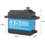 DS3235 35KG 270 Degree Coreless Digital RC Motor Servo, Miuezuth Stainless Steel & Aluminum Metal Gear – High Speed High Efficiency High Torque Waterproof Servo for Baja Cars RC Robot