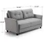 ZINUS Ricardo Loveseat Sofa / Tufted Cushions / Easy, Tool-Free Assembly, Soft Grey ZINUS Ricardo Loveseat Sofa / Tufted Cushions / Easy, Tool-Free Assembly, Soft Grey