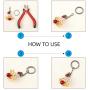 UNICRAFTALE About 30pcs Split Key Rings Stainless Steel Key Ring Metal Split Key Chain Ring Parts Flat Key Chain Rings Stainless Steel Color for Crafts Home Car Keys Organization