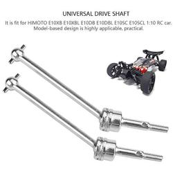 RC Car Front Rear Drive Shaft, 1 Pair Front Rear Universal Transmission Shaft CVD for HIMOTO 1/10 Remote Control Car Accessory(Silver)