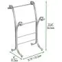 mDesign Decorative Metal Towel Holder Stand for Bathroom Vanity Countertops to Display and Store Small Guest Towels or Washcloths, 2 Tiers - 13.6'' High - Stone Gray mDesign Decorative Metal Towel Holder Stand for Bathroom Vanity Countertops to Display and Store Small Guest Towels or Washcloths, 2 Tiers - 13.6'' High - Stone Gray