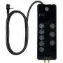 GE Pro Surge Protector, 8 Outlet Power Strip, 4ft Extension Cord, 3 Phone/Dsl/Modem Line Ports, 2 Cable/Coax Ports, 3 Extra Wide Adapter Spaced Outlets, Flat Plug, 2100 Joules, Black, 14095 GE Pro Surge Protector, 8 Outlet Power Strip, 4ft Extension Cord, 3 Phone/Dsl/Modem Line Ports, 2 Cable/Coax Ports, 3 Extra Wide Adapter Spaced Outlets, Flat Plug, 2100 Joules, Black, 14095