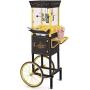 Nostalgia CCP510BK Vintage Professional Popcorn Cart-New 8-Ounce Kettle-53 Inches Tall-Black