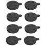Brake Pads,4 Pairs Red Copper Semi Metal Brake Disc Rotor Pad Replacement Parts for 10in Electric Scooter