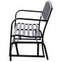 Outsunny 50'' Outdoor Patio Swing Glider Bench Chair - Black