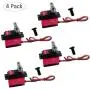 4 X DS3218 Waterproof Digital Servo with 25T Servo Arm, 20KG High Torque Full Metal Gear for RC Toys Model DIY Arduino TRX 4 Crawler (Control Angel 180°) 4 X DS3218 Waterproof Digital Servo with 25T Servo Arm, 20KG High Torque Full Metal Gear for RC Toys Model DIY Arduino TRX 4 Crawler (Control Angel 180°)