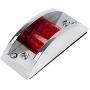 Partsam LED Marker Clearance Light Chrome Guarded Armored trailer RV 12LED Amber/Red (Pack of 2)