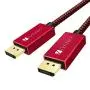 DisplayPort Cable 3.3ft/Red, iVANKY DP Cable, [4K@60Hz, 2K@165Hz, 2K@144Hz], Nylon Braided High Speed DisplayPort 1.2 Cable, Compatible with PC, Laptop, TV