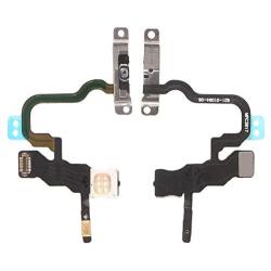 D-FLIFE Power On Off and LED Flash Light Flex Cable Assembly with Metal Bracket Replacement for iPhone X(for iPhone X)