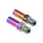 Yaruijia Titanium Alloy Bolt V Brake Bosses Post Ultralight M8 M10 Pitch 1.25mm MTB BMX Bike Service Parts (M8x1.25mm, Rainbow)